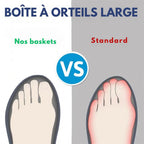 Chaussures de marche antidérapantes, avant-pied large, 38 au 47