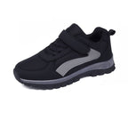 Chaussures de marche mixtes, semelle caoutchouc et EVA antidérapante, noir