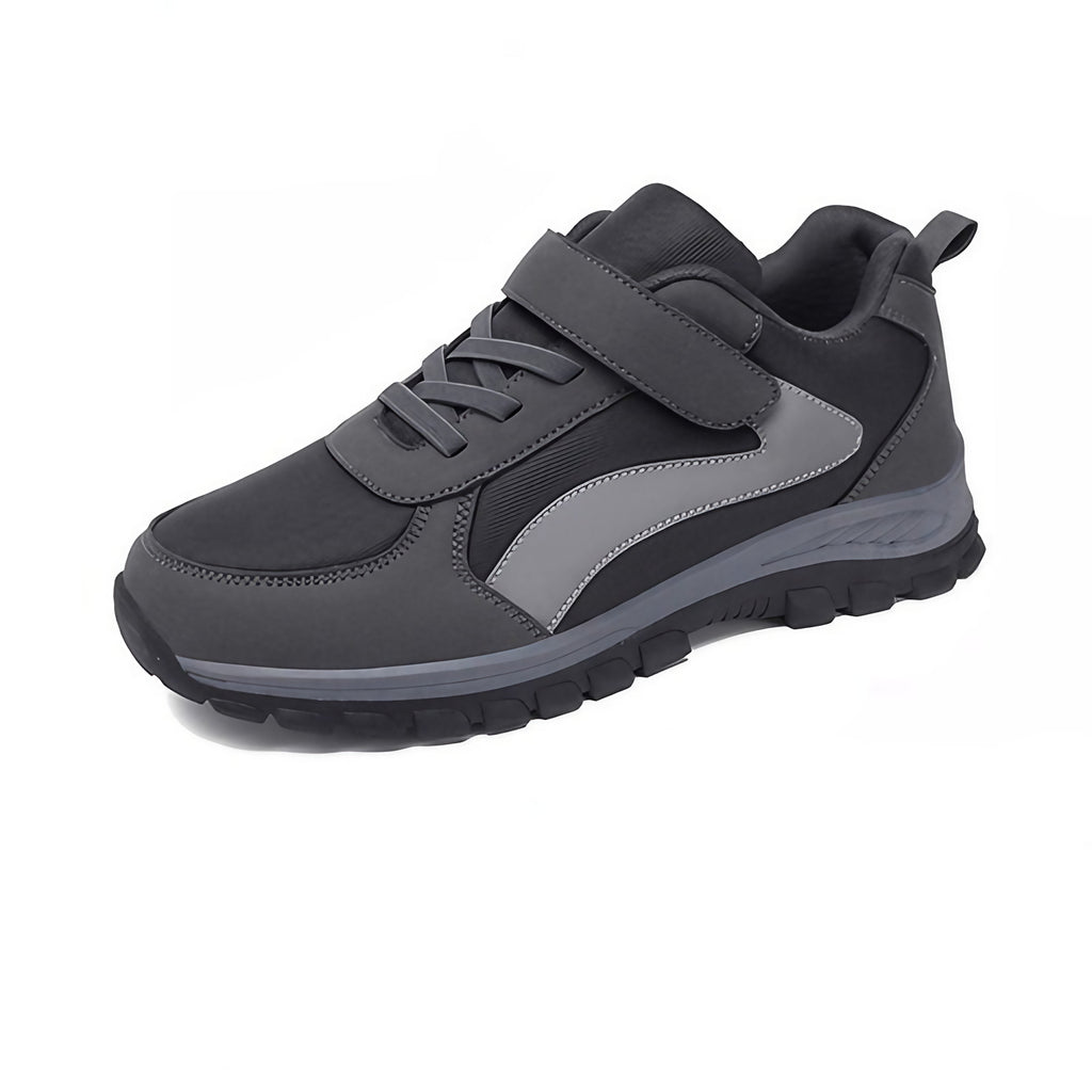 Chaussures de marche mixtes, semelle caoutchouc et EVA antidérapante, gris