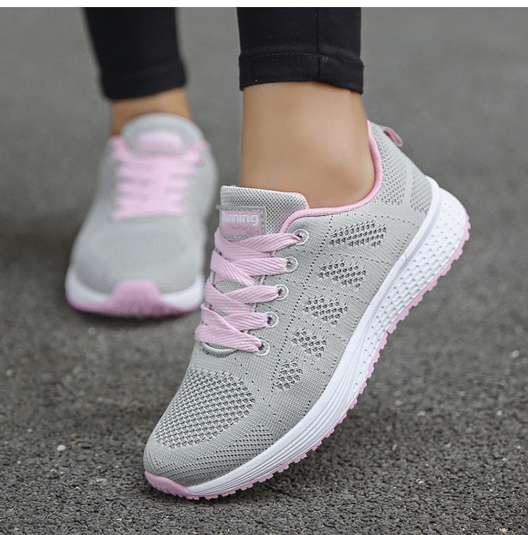 Chaussures de marche femme à enfiler, tige à la cheville