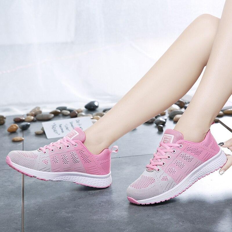 Chaussures de marche femme à enfiler, tige à la cheville