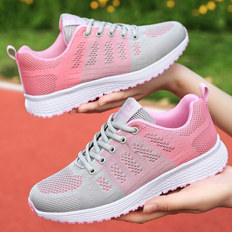Chaussures de marche femme à enfiler, tige à la cheville