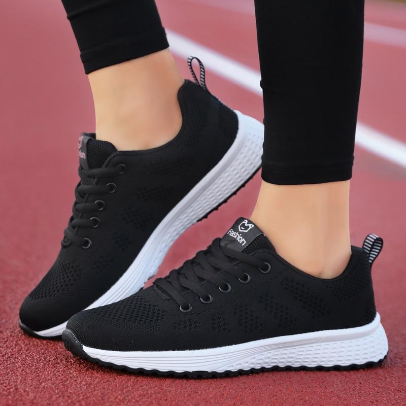 Chaussures de marche femme à enfiler, tige à la cheville