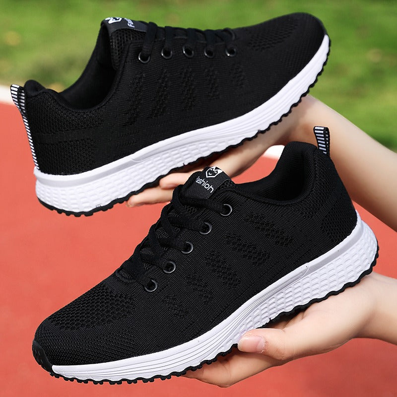Chaussures de marche femme à enfiler, tige à la cheville