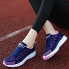 Chaussures de marche femme à enfiler, tige à la cheville