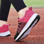Chaussures de marche femme à enfiler, tige à la cheville
