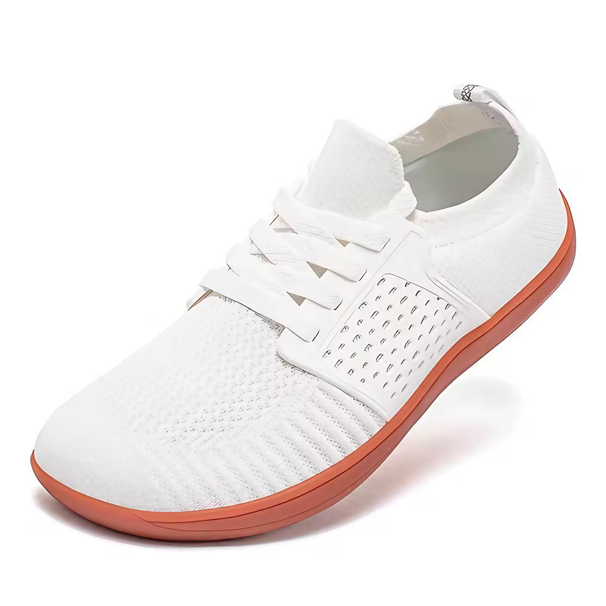 Chaussures minimalistes homme forme large, pour la marche, blanc