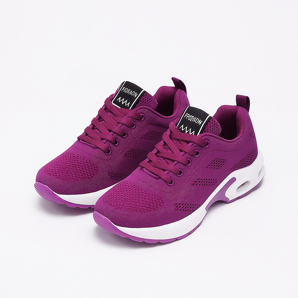 Chaussures orthopédiques de marche femme à enfiler, sept coloris, pourpre