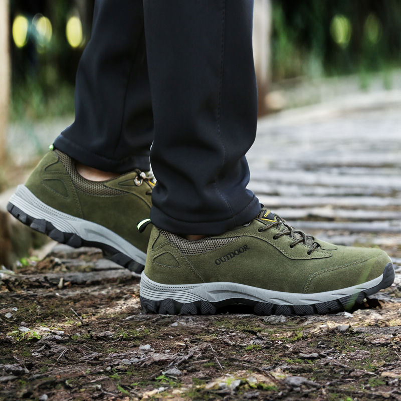 Chaussures orthopédiques homme de marche, semelle antidérapante