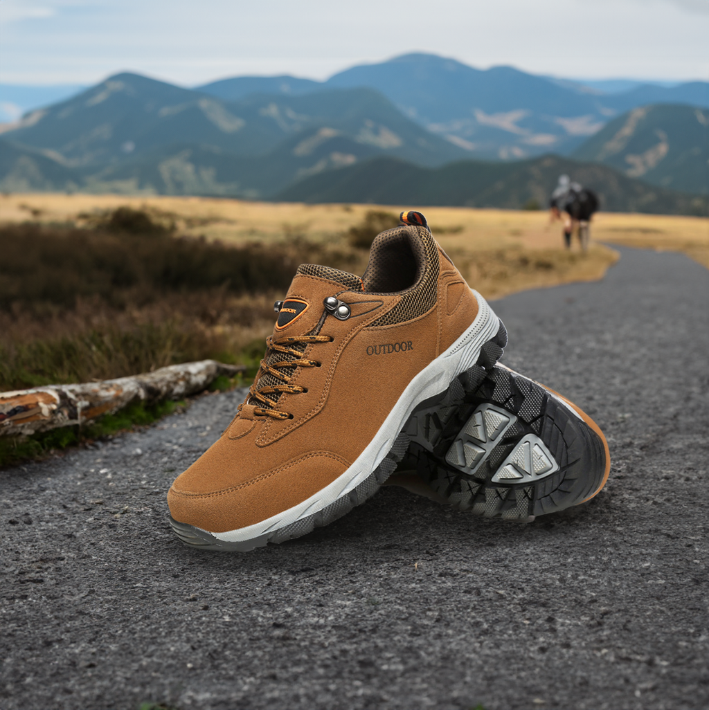 Chaussures orthopédiques homme de marche, semelle antidérapante