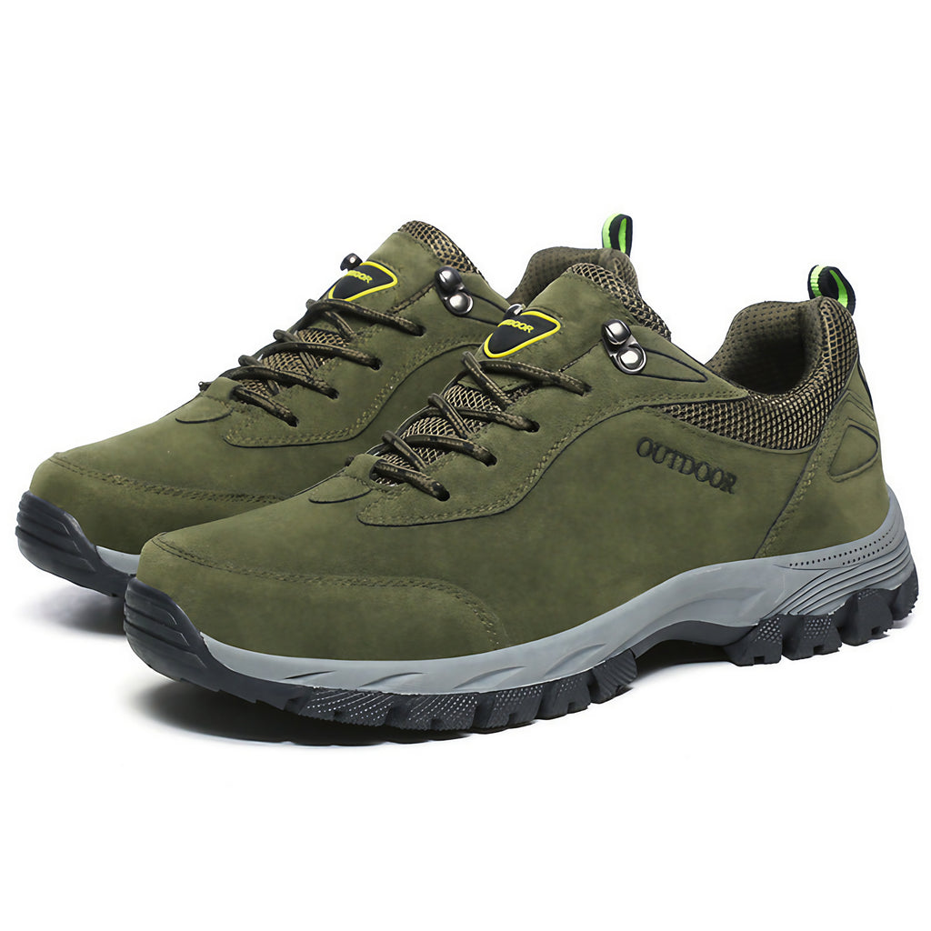 Chaussures orthopédiques homme de marche, semelle antidérapante, vert