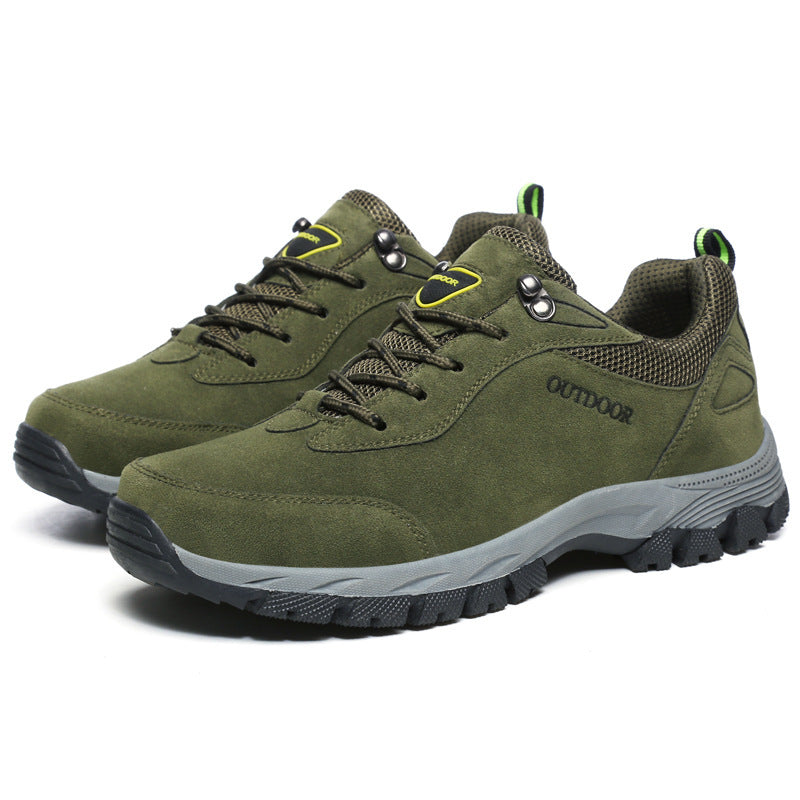 Chaussures orthopédiques homme de marche, semelle antidérapante, vert