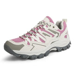 Chaussures de marche femme basses à lacets, embout renforcé, violet