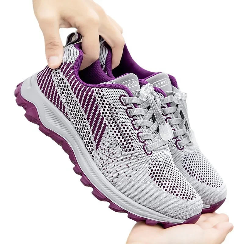 Chaussures de marche mixtes, semelle caoutchouc et EVA, à lacets