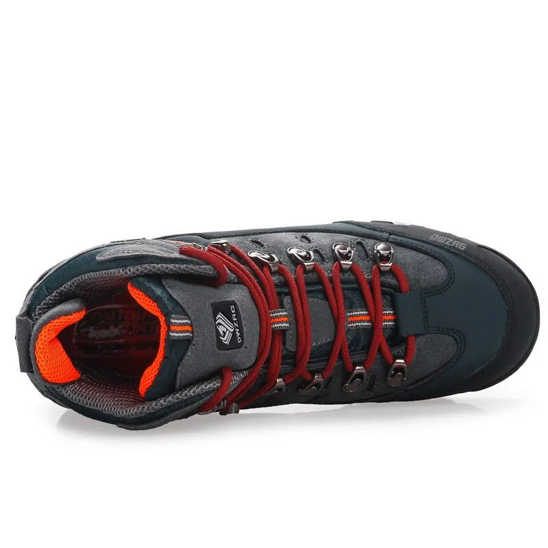 Chaussures de randonnée homme imperméables, semelle caoutchouc