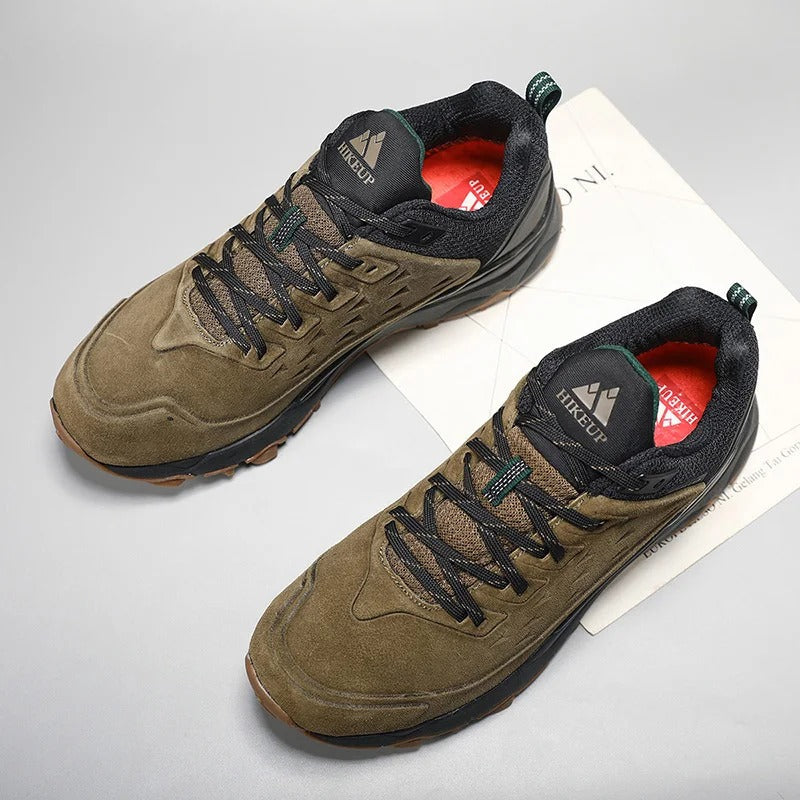 Chaussures de randonnée homme en cuir suédé, semelle antidérapante