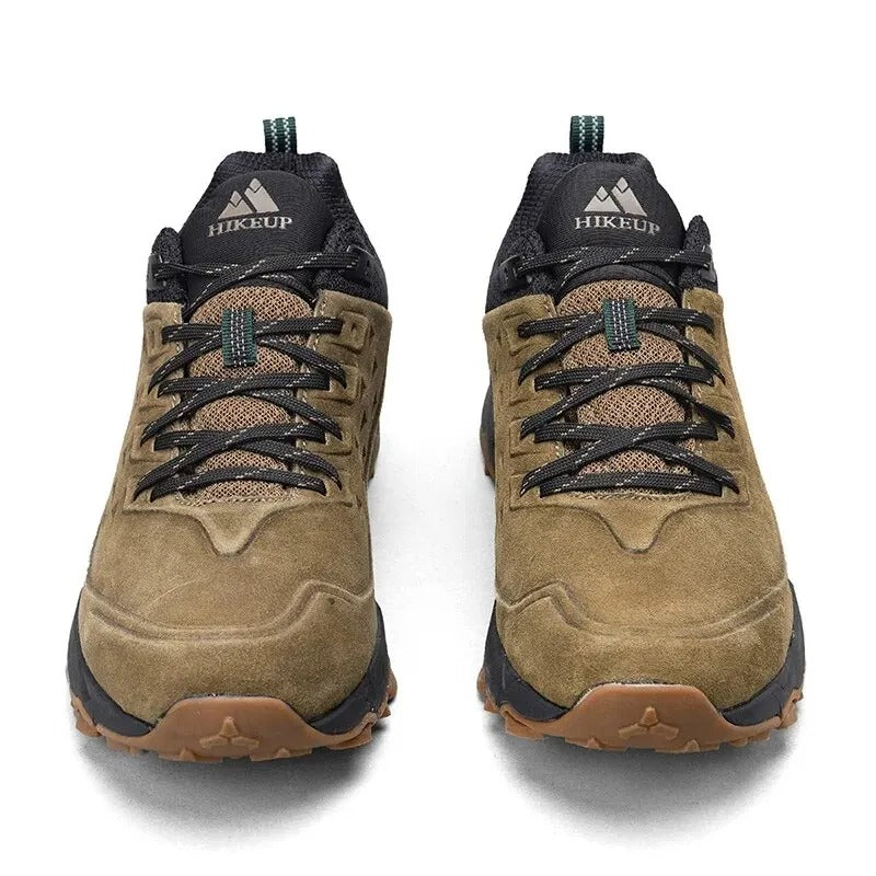 Chaussures de randonnée homme en cuir suédé, semelle antidérapante
