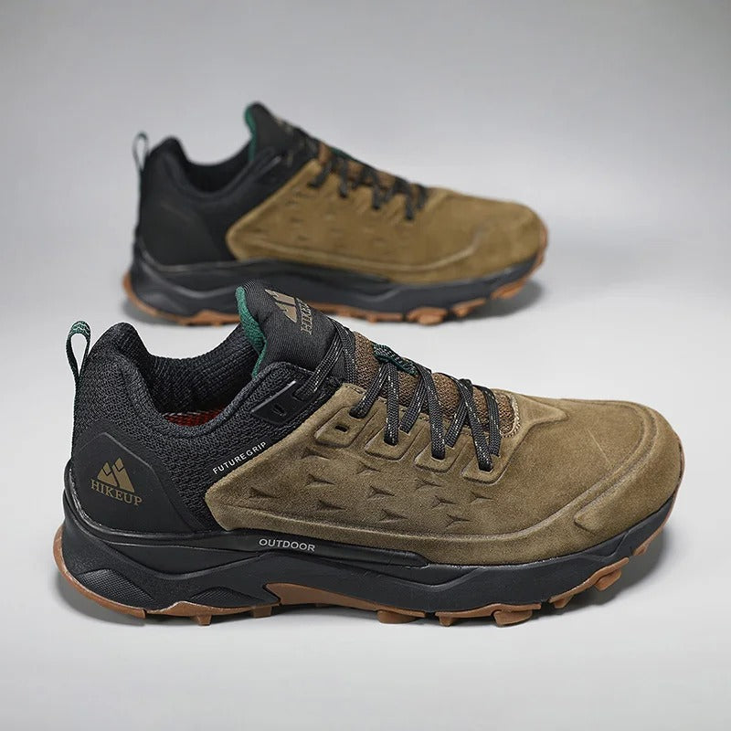 Chaussures de randonnée homme en cuir suédé, semelle antidérapante