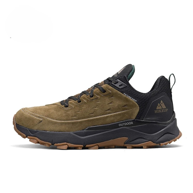Chaussures de randonnée homme en cuir suédé, semelle antidérapante