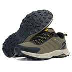Chaussures de randonnée homme imperméables, doublure isolante, vert