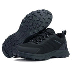 Chaussures de randonnée homme imperméables, doublure isolante, noir