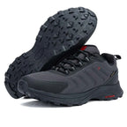 Chaussures de randonnée homme imperméables, doublure isolante, gris