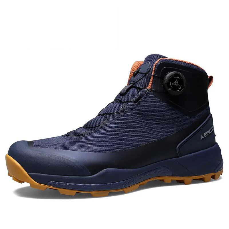 Chaussures de randonnée homme montantes imperméables, 39 au 46, bleu