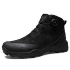 Chaussures de randonnée homme montantes imperméables, 39 au 46, noir