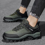 Chaussures de randonnée homme imperméables à lacets, motif étoilé