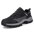 Chaussures de randonnée homme imperméables à lacets, motif étoilé, noir