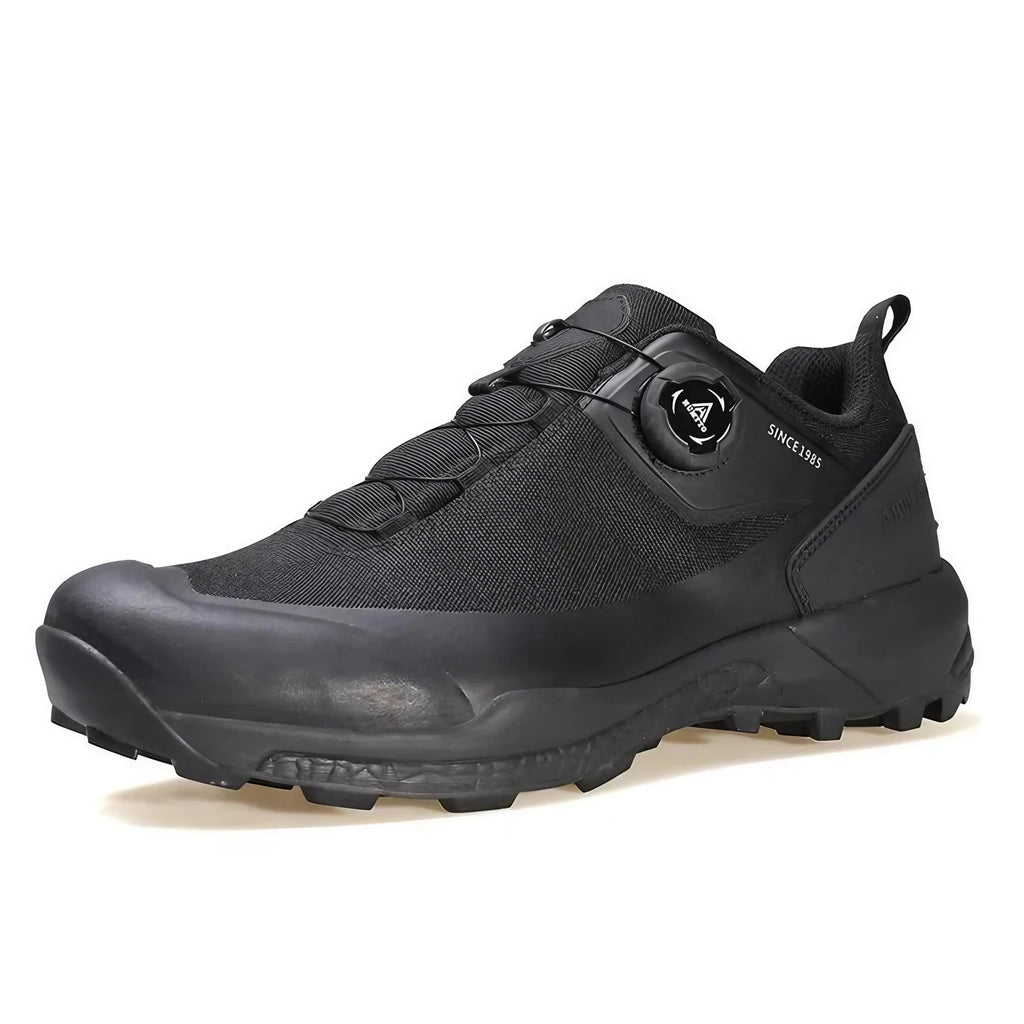 Chaussures de randonnée homme à molette, imperméables, noir