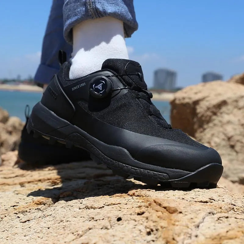 Chaussures de randonnée homme à molette, imperméables