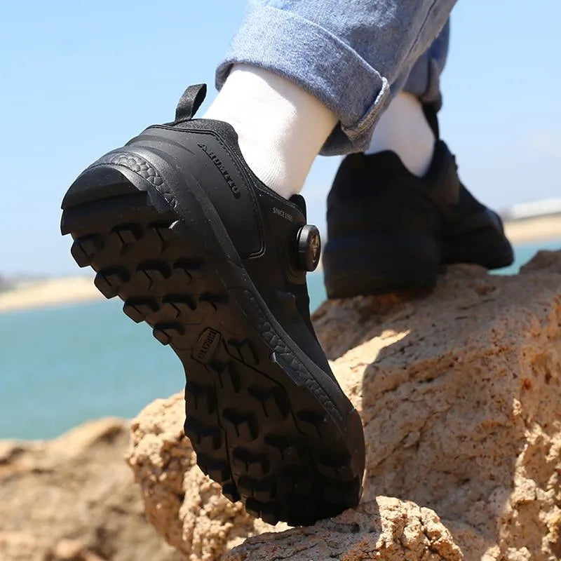 Chaussures de randonnée homme à molette, imperméables
