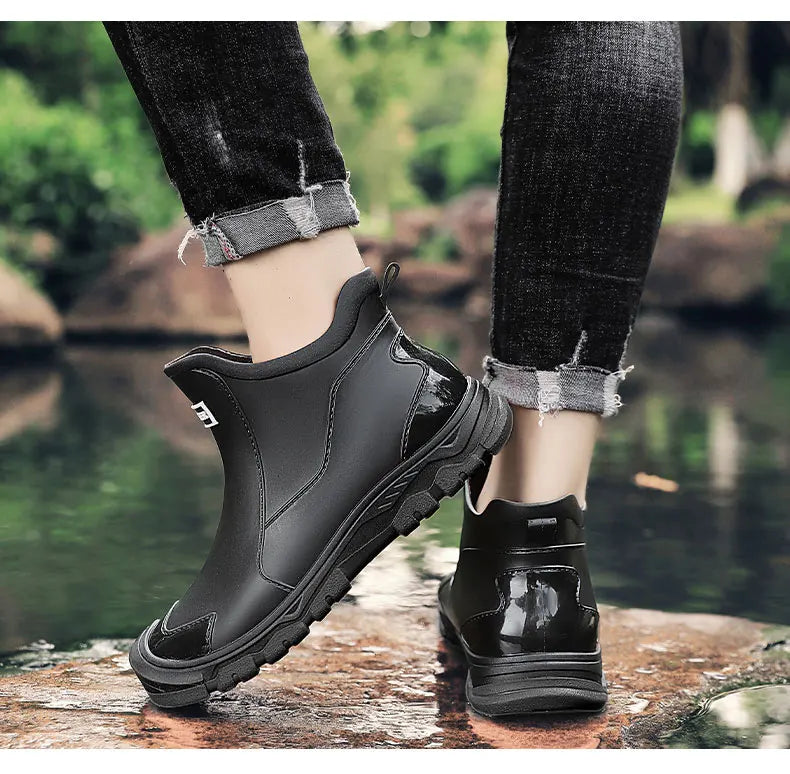 Chaussures de randonnée homme étanches, sans lacets