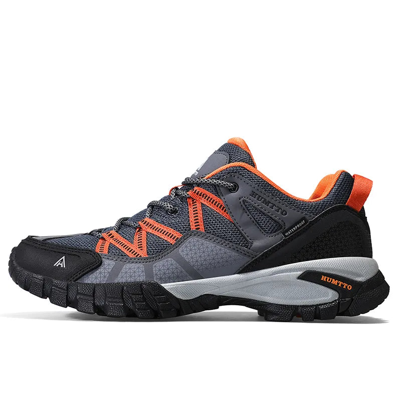 Chaussures de randonnée homme légères, laçage rapide, gris