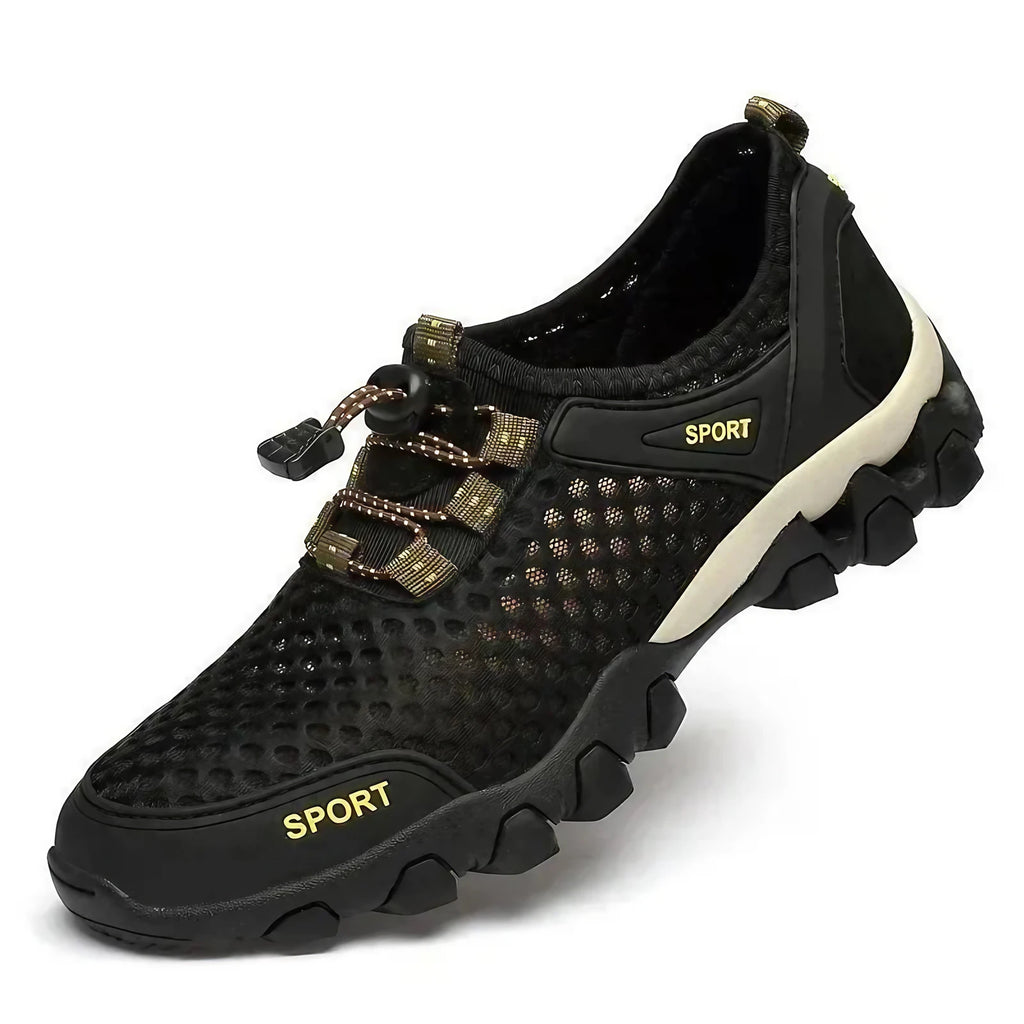 Chaussures pieds nus de randonnée en maille, mixtes, 39 au 46, noir