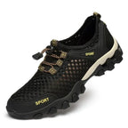 Chaussures pieds nus de randonnée en maille, mixtes, 39 au 46, noir