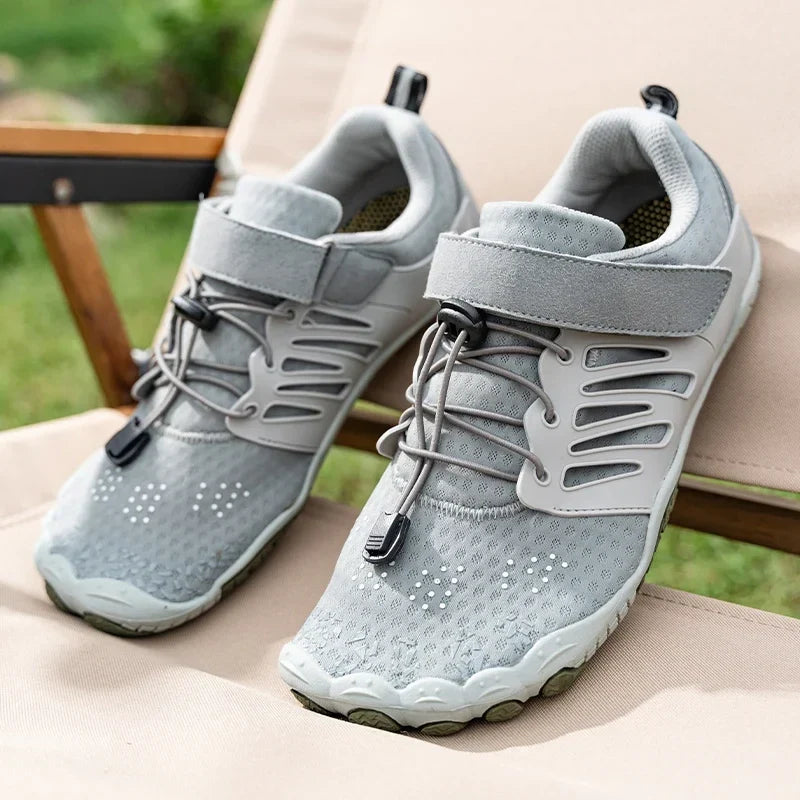 Chaussures pieds nus de randonnée mixtes, tige en maille