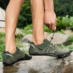 Chaussures pieds nus de randonnée mixtes, tige en maille