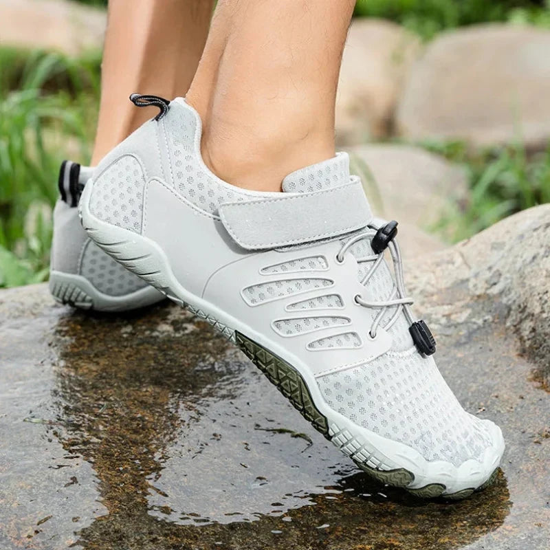 Chaussures pieds nus de randonnée mixtes, tige en maille