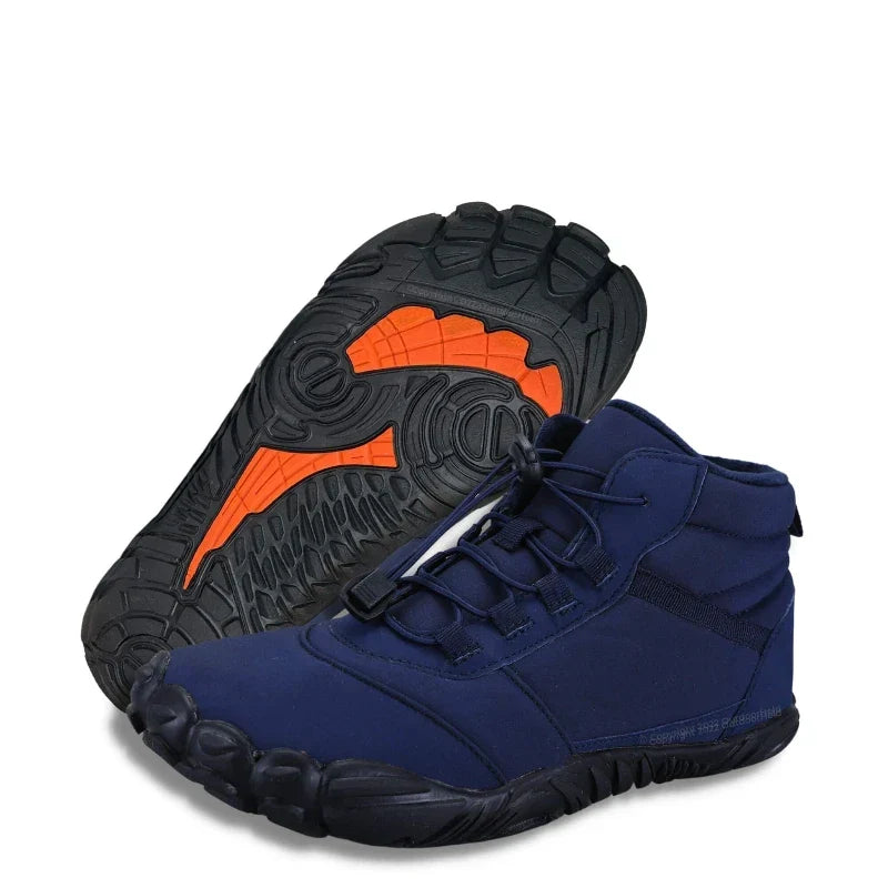 Chaussures pieds nus d'hiver pour la randonnée, doublure polaire