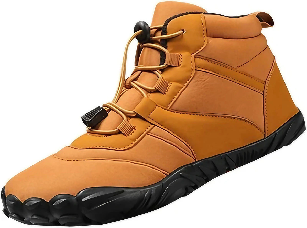 Chaussures pieds nus d'hiver pour la randonnée, doublure polaire, bleu