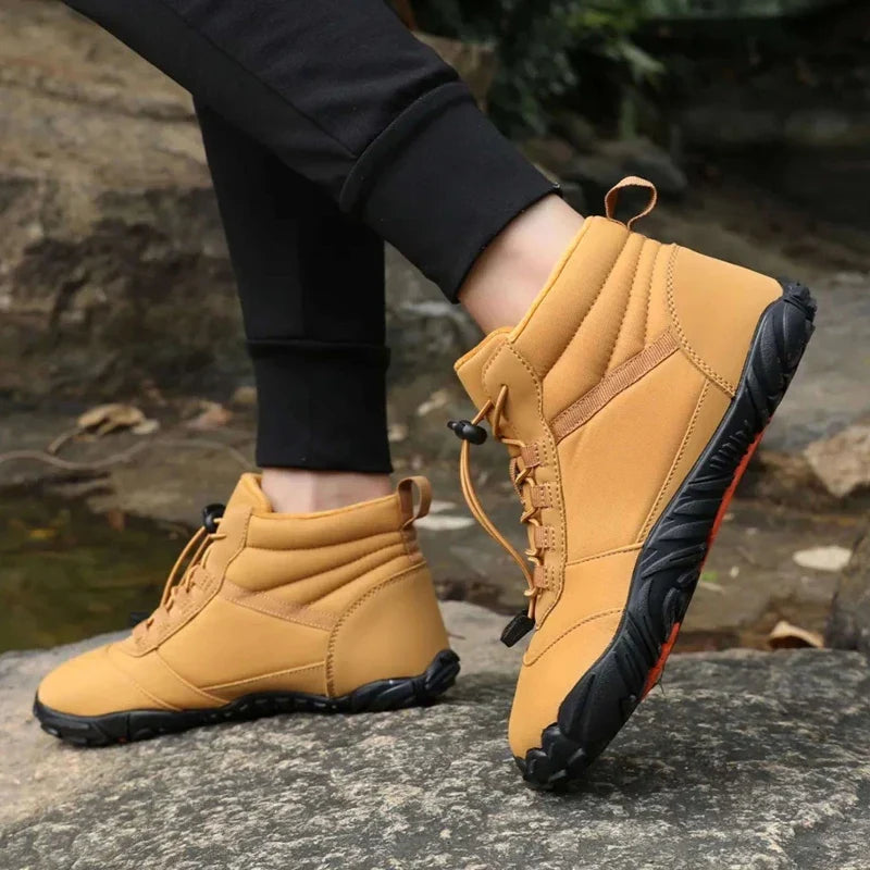 Chaussures pieds nus d'hiver pour la randonnée, doublure polaire