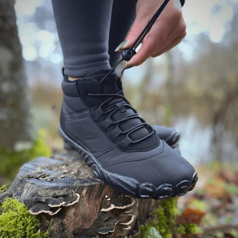 Chaussures pieds nus d'hiver pour la randonnée, doublure polaire