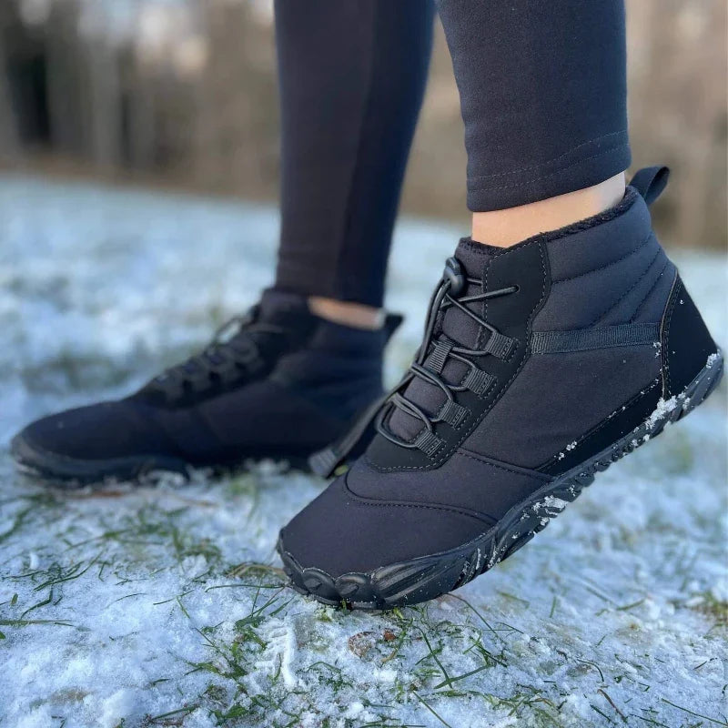 Chaussures pieds nus d'hiver pour la randonnée, doublure polaire