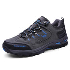 Chaussures de randonnée mixtes à lacets, semelle en caoutchouc, gris