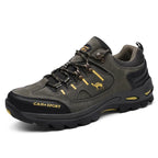 Chaussures de randonnée mixtes à lacets, semelle en caoutchouc, vert
