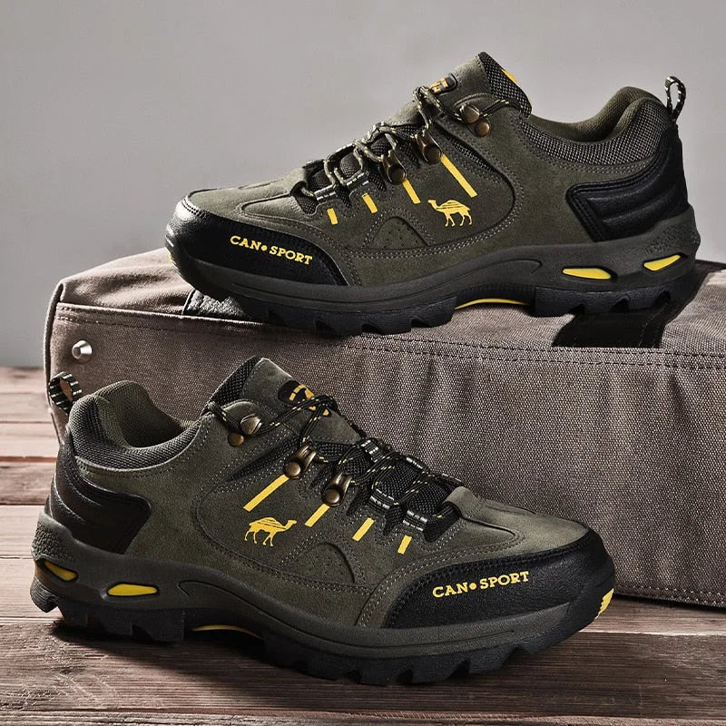 Chaussures de randonnée mixtes à lacets, semelle en caoutchouc