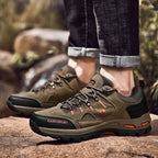 Chaussures de randonnée mixtes à lacets, semelle en caoutchouc