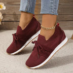 Chaussures de randonnée femme à tige en filet, légères, rouge